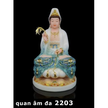 Quan âm Đá 2203 Xanh 12",16",19"