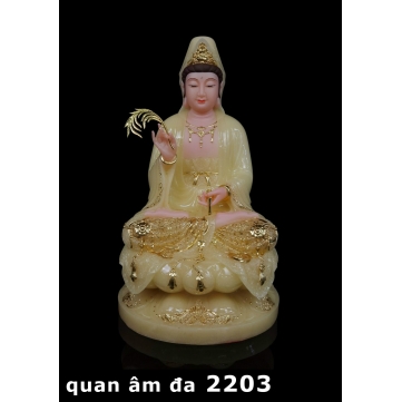 Quan âm Đá 2203 Xanh 12",16",19"