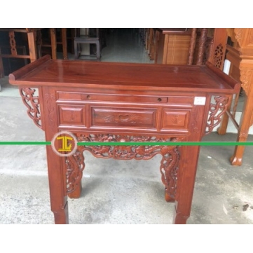 BÀN THỜ GIA TIÊN 1 TẦNG GỖ TRÀM NGANG 107cm