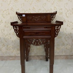 BÀN THỜ GIA TIÊN 2 TẦNG GỖ TRÀM NGANG 88CM SÂU 81CM GTT03