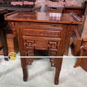 BÀN THỜ GIA TIÊN 1 TẦNG GỖ TRÀM GT110