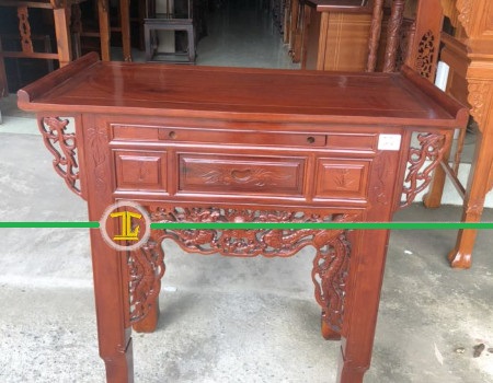 BÀN THỜ GIA TIÊN 1 TẦNG GỖ TRÀM NGANG 107cm